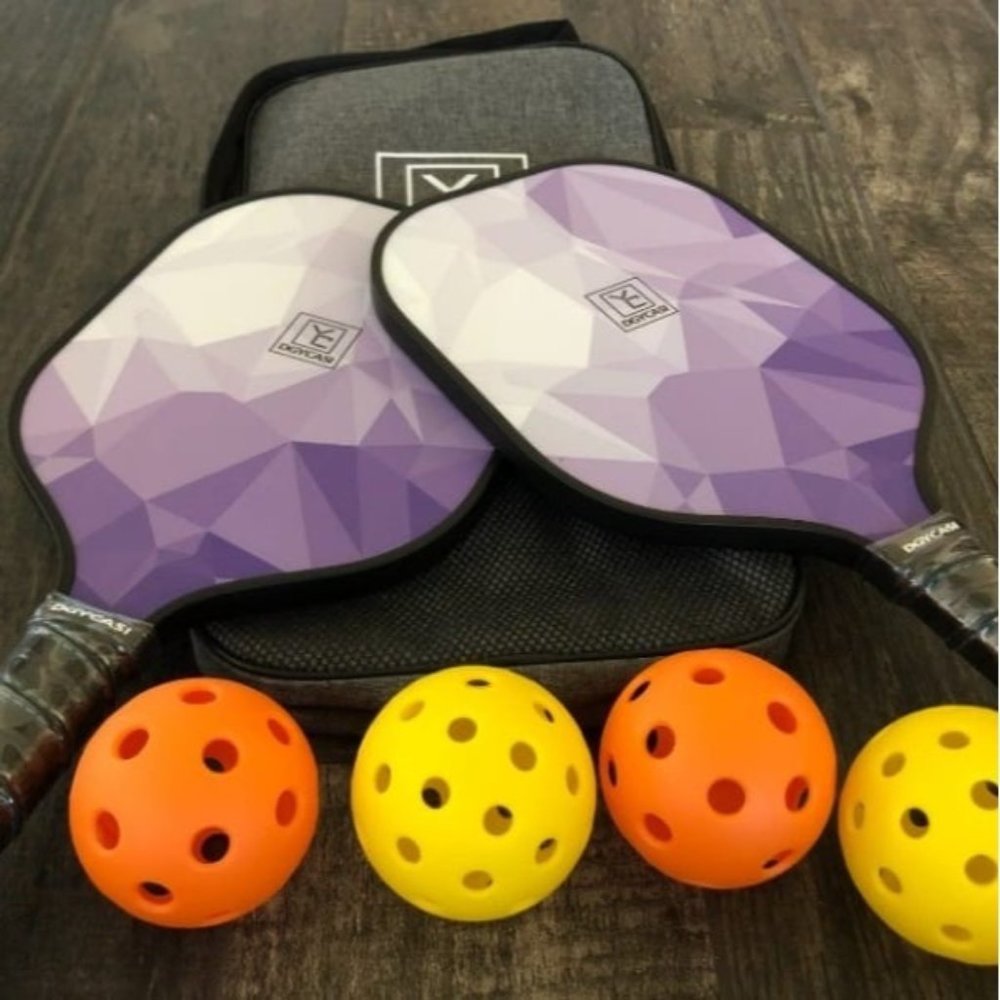 Pickleball Paddles Set of 2, 2024 USAPA Approved, Carbon Fiber Surface